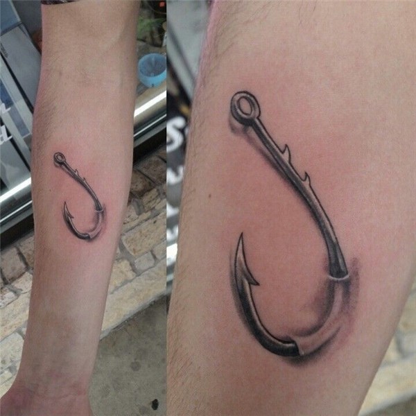 Free Hand Body Art Fishing hook tattoo, Hook tattoos, Tattoo