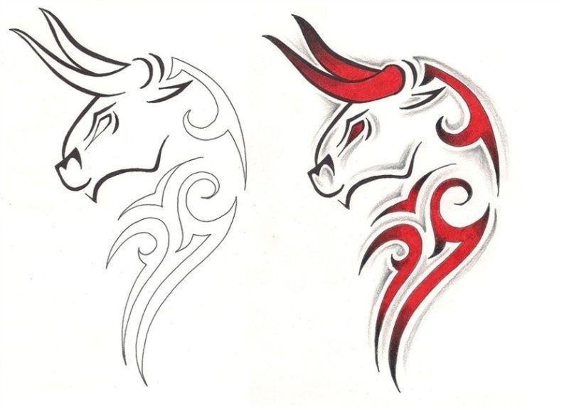 Freebies Taurus Tattoo Design by TattooSavage.deviantart.com