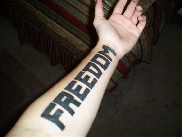 Freedom тату эскиз