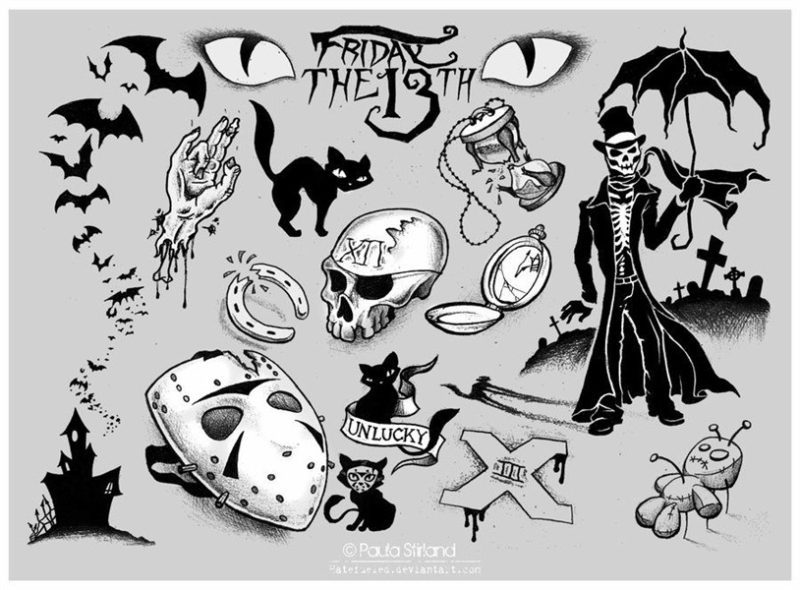 Friday 13th Flash by hatefueled on deviantART Spooky tattoos
