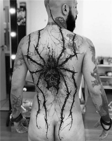 Full Back Spider Tattoo Best Tattoo Ideas Gallery Tatuaje de