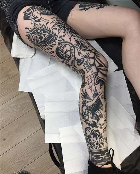 Full leg tattooed by @flurickpunktattoo . #tattoo #tattoos #