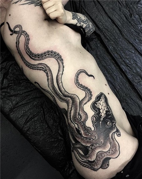 Gakkin Octopus tattoos, Kraken tattoo, Octopus tattoo design