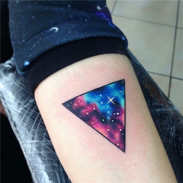 Galaxy Tattoo 🌌 uploaded by electricblue101 on We Heart It