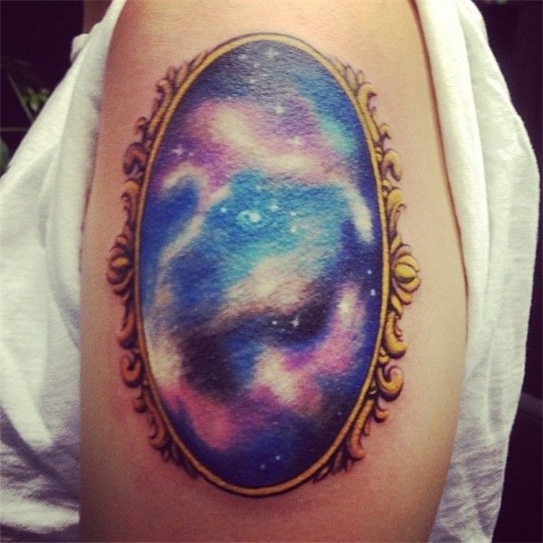 Galaxy tattoo, Framed tattoo, Beautiful tattoos