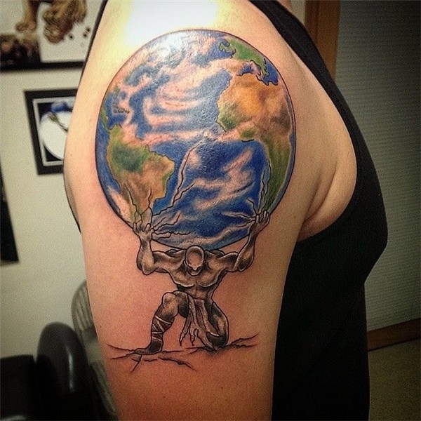 Gallery For > Atlas Mythology Tattoo Atlas tattoo, Earth