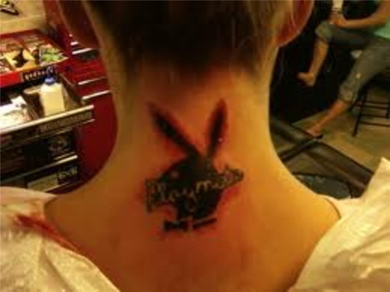 Gangster Playboy Bunny Tattoo Designs - tattoo arm men