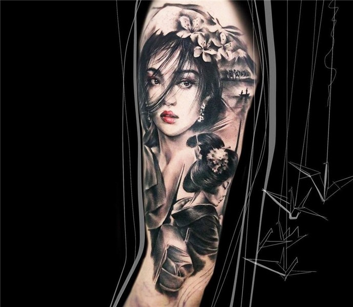 Geisha tattoo by Carolina Caosavalle Photo 20556