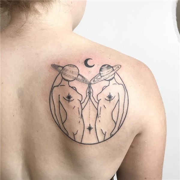 Gemini zodiac tattoos: meaning, photos and sketches