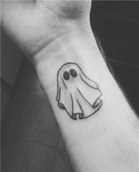 Ghost tattoo, Spooky tattoos, Small tattoos