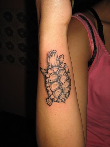 Girl Turtle Arm Tattoo