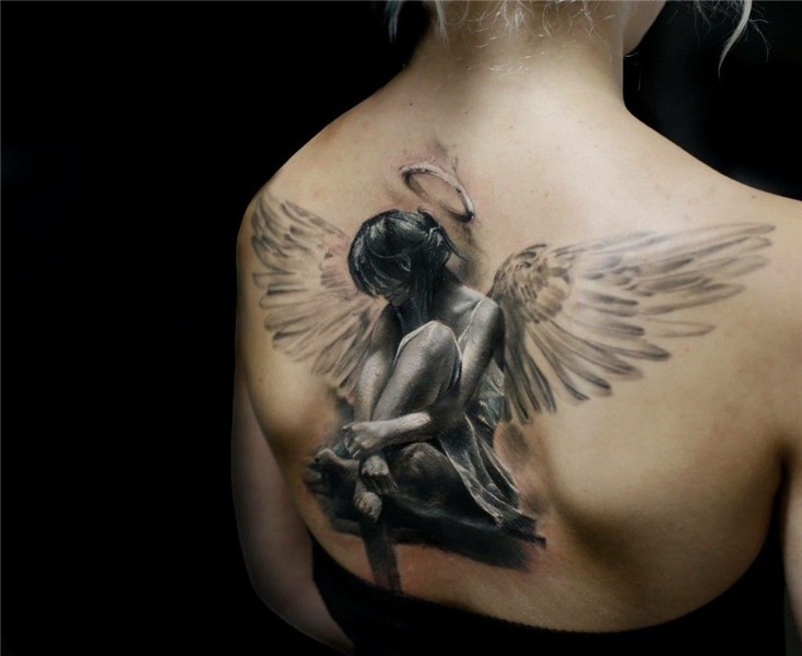 Girls Tattoo - TattoozZa Beautiful angel tattoos, Best 3d ta