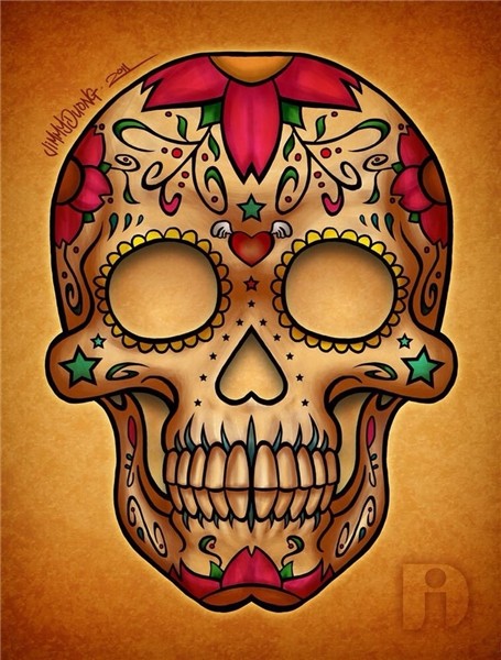 Girly skull, needs a little more detail Skull artwork, Skull