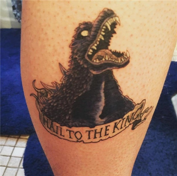 Godzilla tattoo all healed up finally! - Album on Imgur