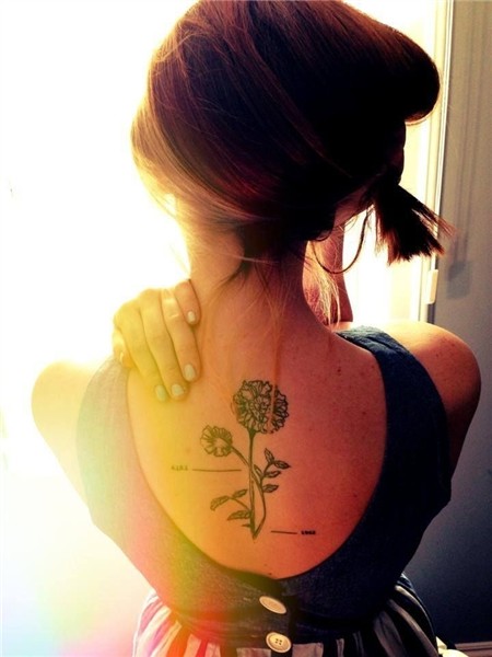 Gorgeous Marigold tattoo - the October Birth flower Marigold