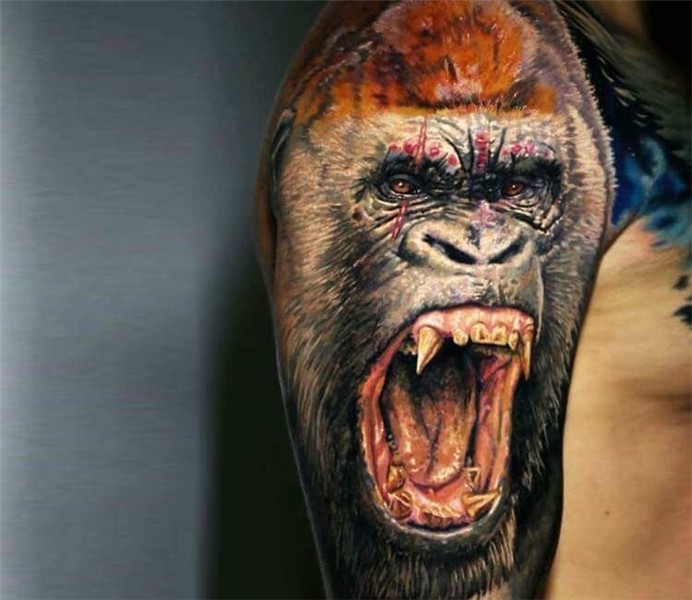 Gorila tattoo by El Mori Tattoo Post 23660