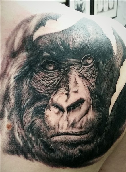 Gorilla Tattoo by Ricky Williams at the Family Business Tatt