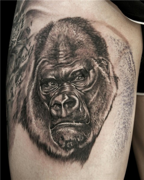 Gorilla by GiGi tattoo idea sleeve Art tattoo, Tattoos, Gori