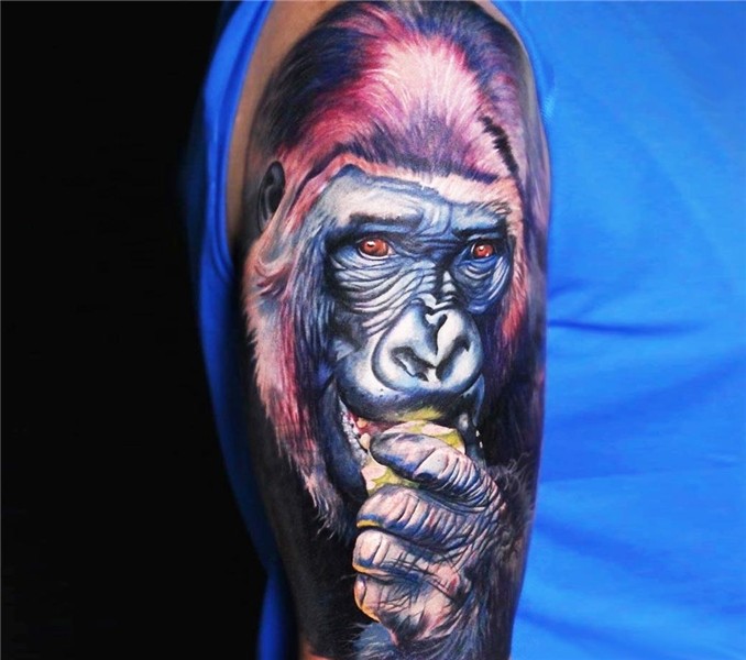 Gorilla tattoo by Dave Paulo Photo 19318