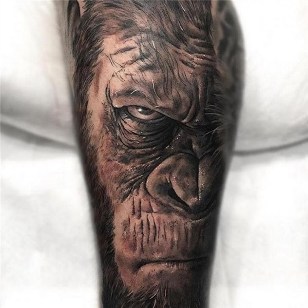 Gorilla tattoo: meaning, 21 photos and the best sketches