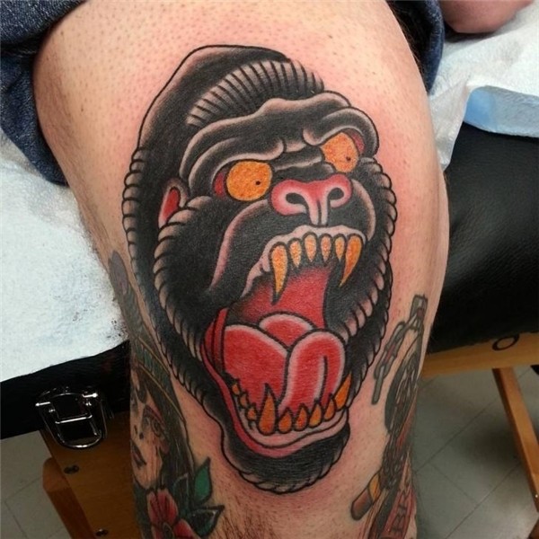 Gorilla tattoo: meaning, 21 photos and the best sketches
