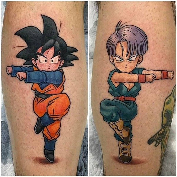 Goten and Trunks tattoo done by @elkeros To submit your work