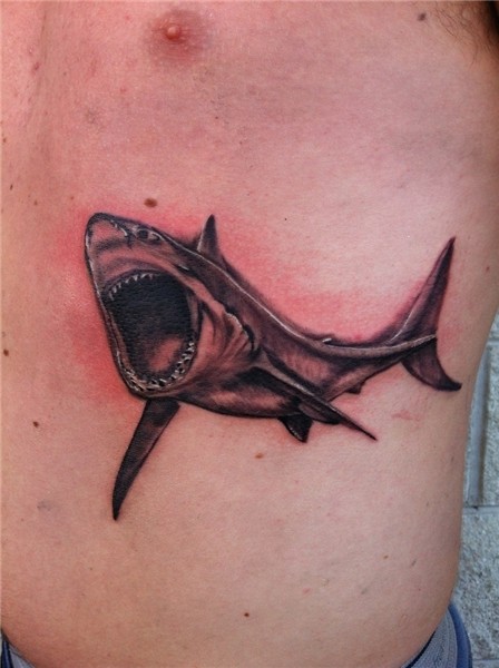 Great White Shark by Wojo. @Tattoos.net by wojo Shark tattoo