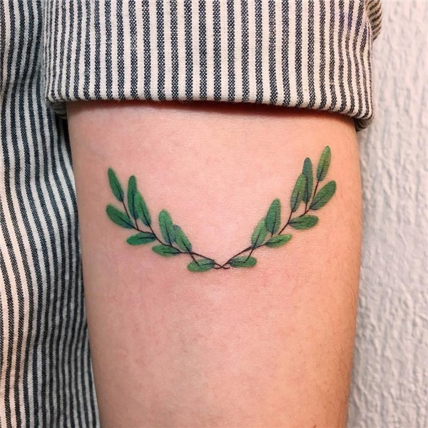 Green branches - Tattoogrid.net