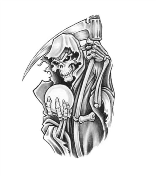 Grim Reaper Death Tattoo Design By Tomie