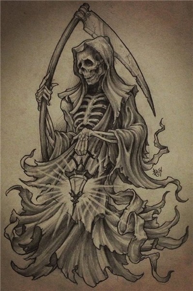 Grim Reaper Reaper tattoo, Grim reaper art, Grim reaper tatt