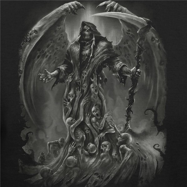 Grim Reaper Soul Cloak Fashion T-shirt Grim reaper art, Grim