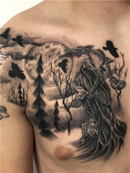Grim Reaper Tattoo done by Jon Schueler at Warlocks Tattoo i
