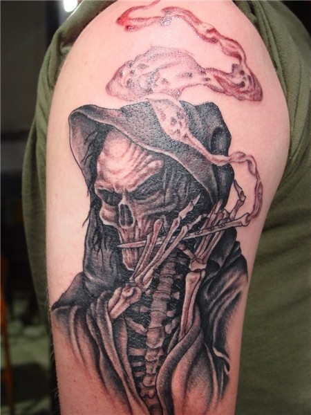 Grim Reaper Upper Arm Tattoos * Arm Tattoo Sites