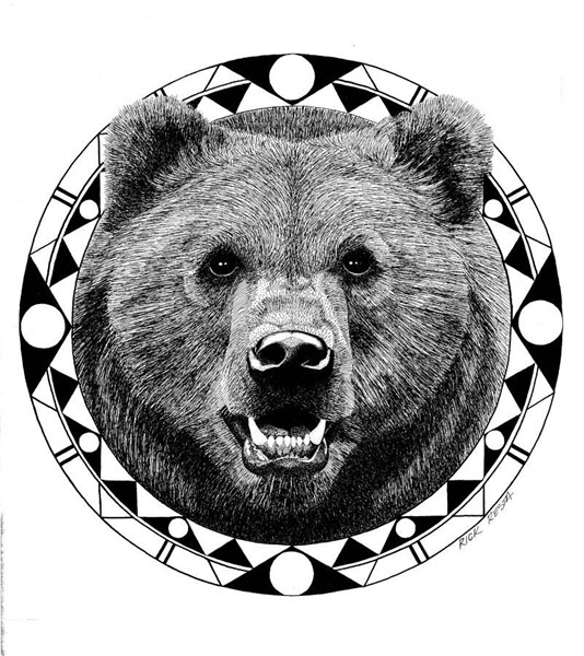 Grizzly by Rick Resta Grizzly bear tattoos, Bear art, Animal