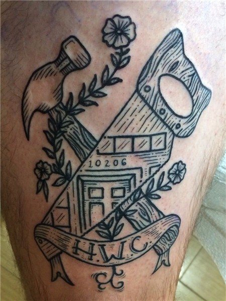 Hammer & Saw by Kyler Martz, Jackson Street Tattoo Co., Seat