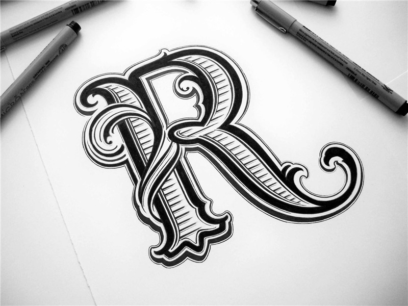 Hand Lettering, collection of hand-drawn lettering and typog