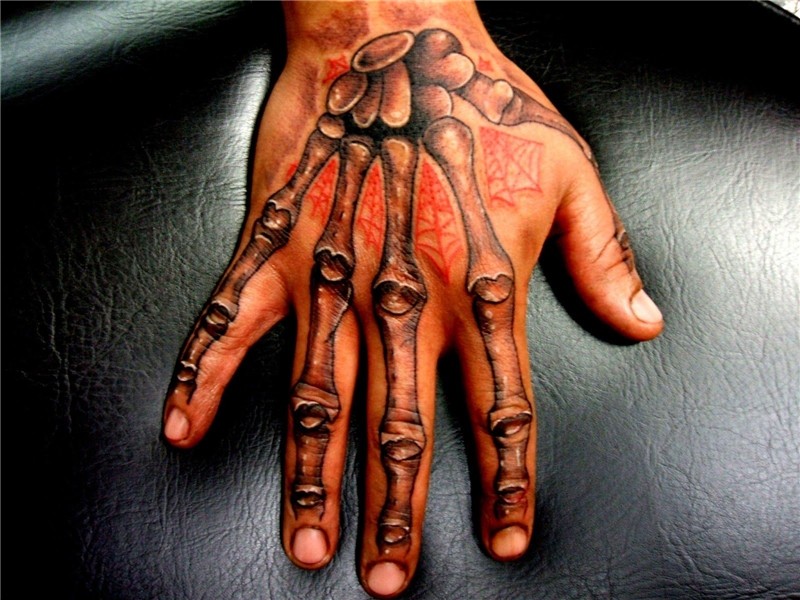 Hand Skeleton Tattoo Designs