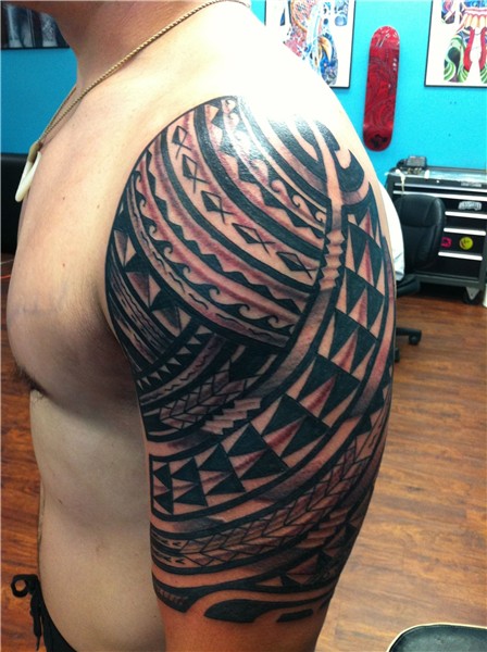 Hawaiian tattoo arm sleeve Hawaiian tattoo, Hawaiian tribal
