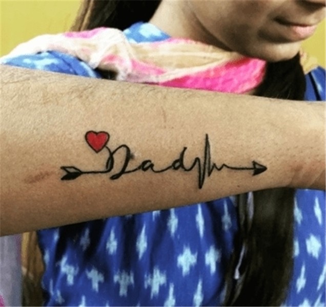 ▷ Heartbeat Mom Dad Tattoo Designs For Men