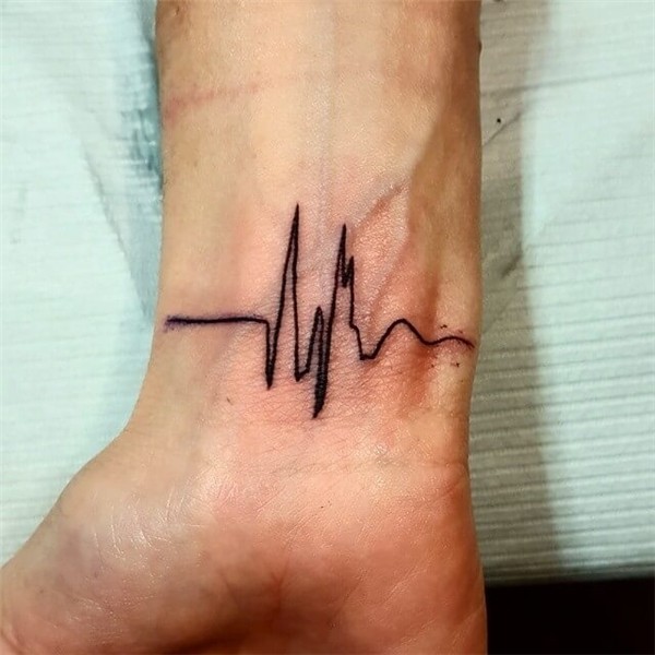 Heartbeat Tattoos for Men - Ideas and Inspiration for Guys