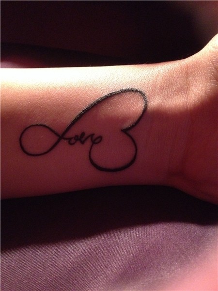 Heart love infinity symbol tattoo. Mother daughter tattoo. T