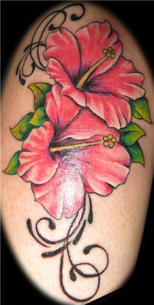 Hibiscus by n1cKYveysey on deviantART Flower leg tattoos, Hi