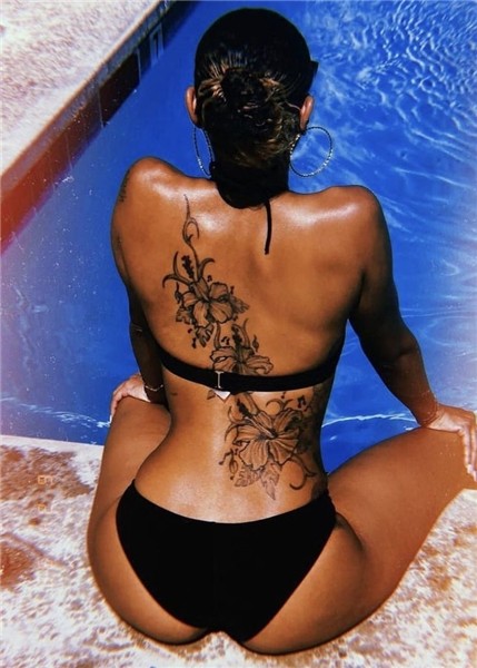 Hip tattoos women, Girl tattoos, Spine tattoos
