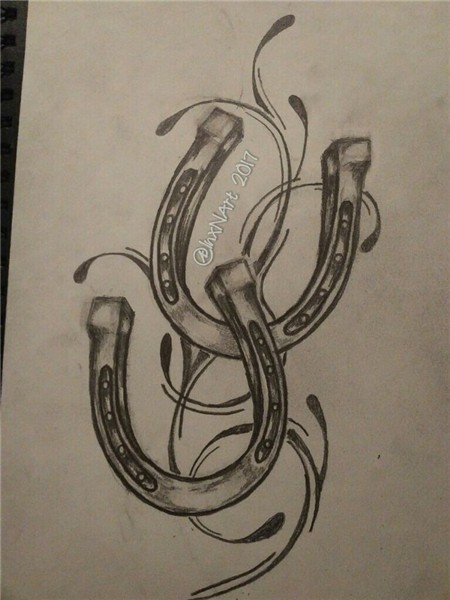 Horseshoe tattoo sketch / drawing by - Ranz Horse shoe tatto