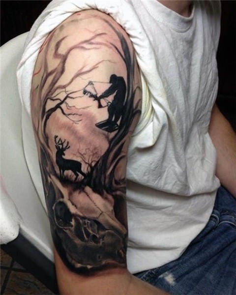 Hunting Sleeve Tattoo Designs, Ideas and Meaning Tattoos For