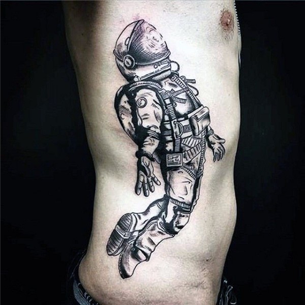 Imagem relacionada Astronaut tattoo, Tattoo designs men, Rib