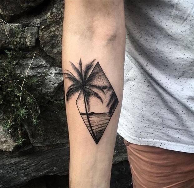Image of palm tree tattoo Tattoos männer, Innere unterarmtät