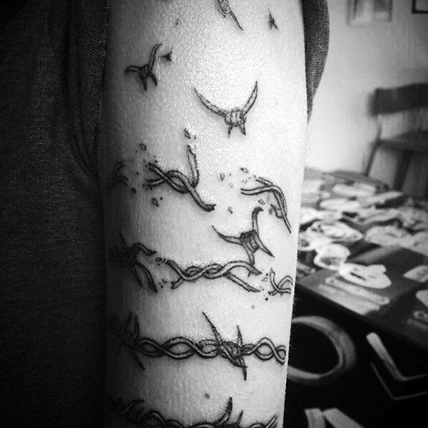 Image result for barb wire tattoos Barbed wire tattoos, Tatt