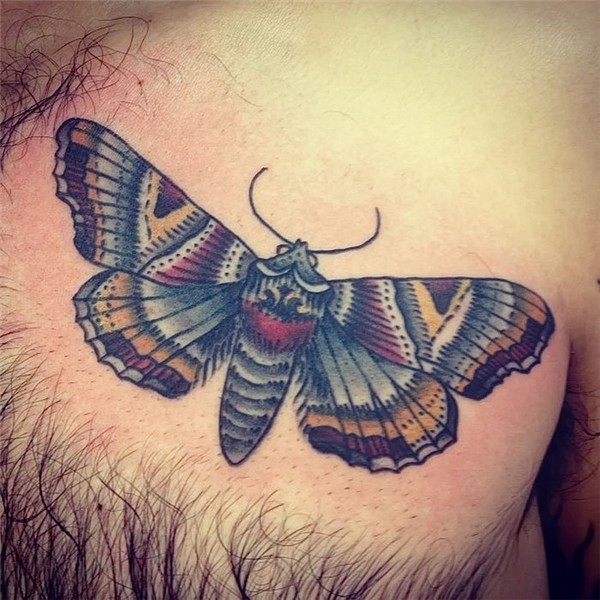 Images of Easy Colored Moth Tattoo - #rock-cafe