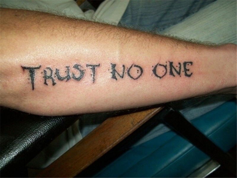 Images of Trust No One Tattoo On Chest - #golfclub